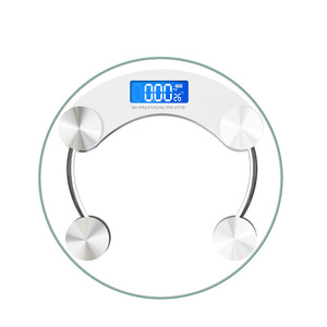 Báscula Digital Redonda de Vidrio Templado de 33 cm, Báscula de Peso Digital para el Hogar, Funciona con Batería, Diseño Transparente - Product Image 2