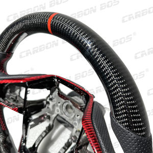 Volante de Fibra de Carbono Personalizado para <span class=keywords><strong>Honda</strong></span> Civic 10ª Gen. y <span class=keywords><strong>CRV</strong></span> 5ª Gen., Negro, Estilo Racing, Piezas Modificadas, Envío Directo - Product Image 5