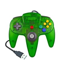 Mando USB con cable para Nintendo 64 y N64, mando clásico para PC