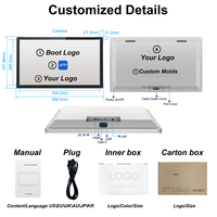 Pantalla Táctil Comercial para Cocina de 24 Pulgadas, 8+128GB RK3588S2 6 TOPS, Compatible con Varios Sistemas CMS de Software de Pedidos