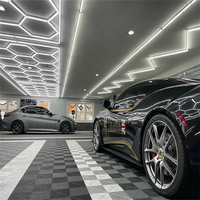Éclairage LED hexagonal pour le detailing automobile, idéal pour les salles de sport, salons de coiffure et stations de beauté automobile – Direct Usine