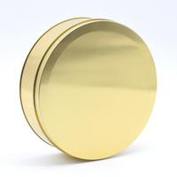 Boîtes à gâteaux dorées, contenants à biscuits, boîtes en métal