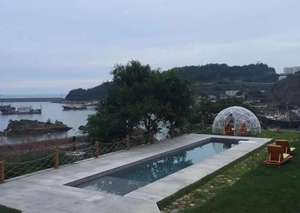 Igloo-tienda de campaña con aislamiento de <span class=keywords><strong>chimenea</strong></span> para exteriores, 3,6 m, 4,6 m, 12 pies, cúpula transparente, Glamping, para invierno - Product Image 3