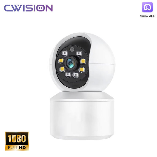 HD 3MP 2.4G WiFi Baby Monitor Security Camera Two-way Audio Pan-Tilt Motion Detection Night Vision Built-in Siren Sulink APP