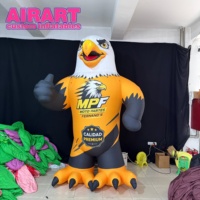 Ballon gonflable en forme d'aigle sur mesure pour la publicité extérieure, décoration, poupée gonflable en PVC