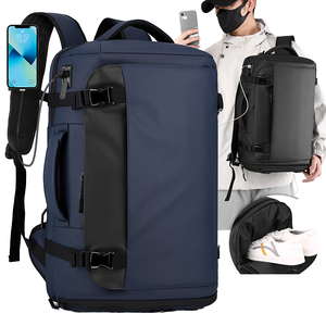 High Lightweight Waterproof Laptop <b>Backpack</b> USB Sport Travel Bag Anti-Theft Zipper Closure Polyester Lining 36-59L Nylon Unisex - Product Image 2