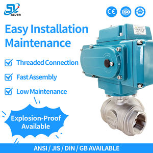 Vanne à boisseau sphérique flottante 3 voies anti-corrosion avec télécommande personnalisée, corps en acier inoxydable SS304/316, siège en PTFE/RPTFE, support OEM - Product Image 2