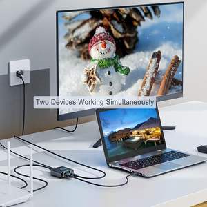 Pemisah Jaringan Gigabit 1 -2 Pembagi Kabel Ethernet RJ45 Penggunaan Internet Kecepatan Tinggi 1000Mbps - Product Image 6