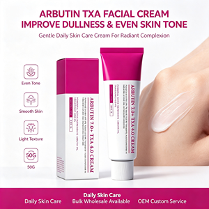Crème Visage à l'Arbutine et à l'Acide Tranexamique (TXA) – Texture Légère, Améliore le Teint Terne, Unifie le Teint, Soin Quotidien Doux pour un Teint Éclatant – Marque Privée OEM - Product Image 1