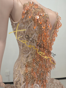 Ocstrade Listo para Enviar - Contacta Antes de Ordenar Vestido de Noche de Lujo <span class=keywords><strong>con</strong></span> Pedrería en Oro Rosa, Elegante Vestido de Gala para Baile de Graduación 2026 de Lujo - Product Image 4