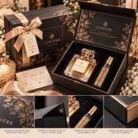 Coffret cadeau de parfum haut de gamme, flacon de parfum personnalisé avec boîte magnétique de luxe