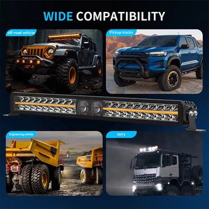 Barre lumineuse <span class=keywords><strong>LED</strong></span> multifonctionnelle de 20 pouces, haute qualité, 45W, super lumineuse, 9000lm, pare-chocs, toit, indice de résistance à l'eau IP68 - Product Image 5