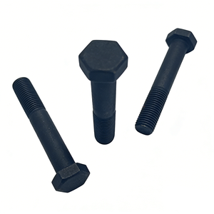 Parafuso Sextavado Preto Durável em Tamanhos Padrão, Parafuso Sextavado Personalizável em Material 10B33 com Rosca Total/Parcial, Certificado ISO9001 - Product Image 1