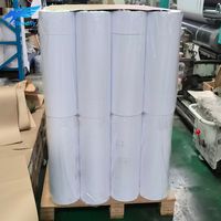 Papier offset non couché sans bois sur mesure, format papier personnalisé, 70 g/m², 80 g/m², 120 mm x 300 m, rouleau de papier simili, impression sur papier sans bois