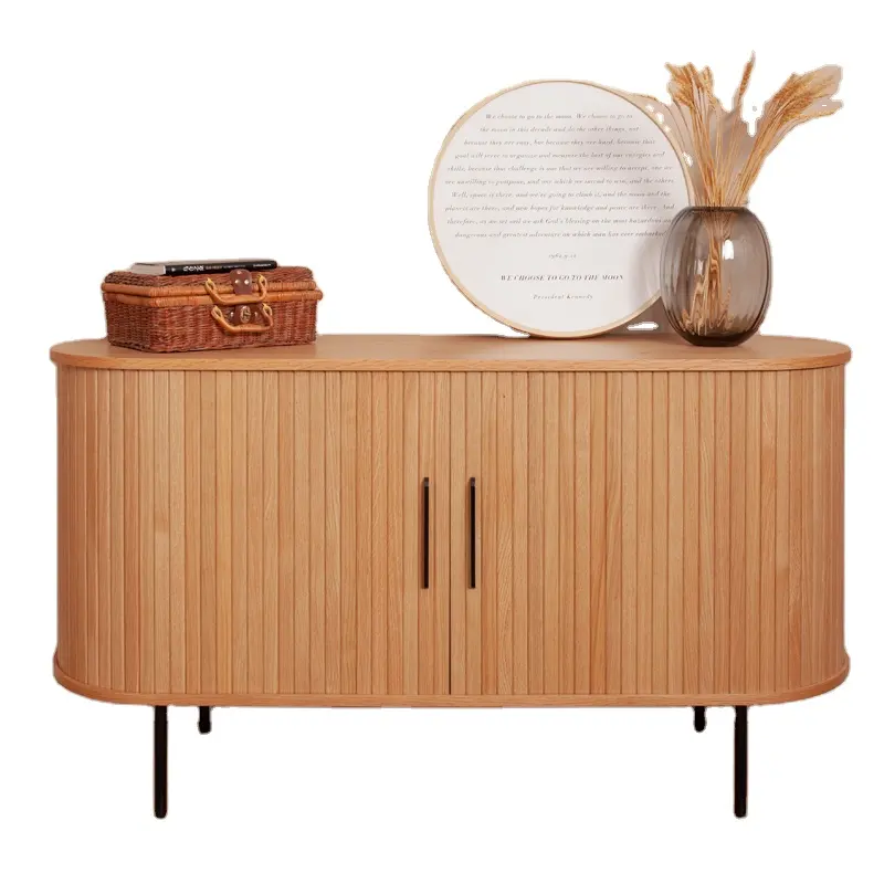 Conceptions françaises portes coulissantes Console Table salon rangement coffre tiroir meubles en bois massif porche buffet armoire