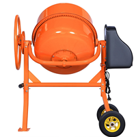 Mini malaxeur à tambour électrique/diesel mobile avec moteur et engrenage, haute efficacité, capacité de 560-1200L pour ciment, béton, mortier