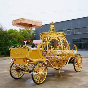 Charrette électrique en forme de citrouille, sans chevaux, alimentée par batterie, pour mariage, attraction touristique, exposition événementielle - Product Image 4