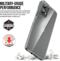 Coque de téléphone anti-jaunissement transparente en TPU, protection intégrale 360°, souple