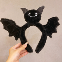 Serre-tête fantaisie en peluche motif araignée de dessin animé et chat noir pour Halloween, serre-tête 3D sombre, accessoire de coiffure unique et nouveau style