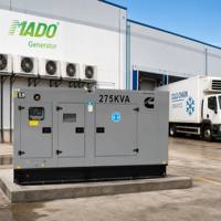 Groupe électrogène diesel silencieux 250 kVA 275 kVA avec moteur 6CTAA8.3-G9, générateur de 200 kW 220 kW 250 kW pour alimentation de secours
