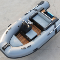 Bateau pneumatique semi-rigide RIB 360 de haute qualité avec coque en fibre de verre, certifié CE