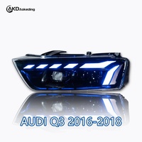 Pour Audi Q3 2013-2018 : Ensemble de phares améliorés de style RS avec projecteurs LED et clignotants séquentiels 12V, fabriqué en Chine