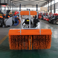 Machine à déneiger avec tête de souffleur à neige et lame à neige en option pour les terrains en pente