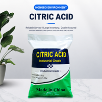 Acide citrique anhydre monohydraté de qualité industrielle 99% pour la purification de l'eau, le nettoyage et l'élimination du tartre