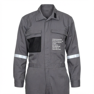 Overol de Seguridad Gris, Ropa de Trabajo, Uniforme de Gestión de Emergencias, Logotipo Personalizado, Ropa de Inspección Industrial - Product Image 1