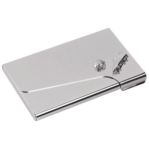 Porta Biglietti da Visita Personalizzabile con Design 'Calcio', Funzione RFID per Carte di Credito e Documenti, in Metallo, PU e PP - Product Image 1