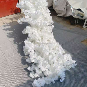 Rocan 2024 Désherbage Décoration Blanc Soie Rose Décoration <span class=keywords><strong>Chemin</strong></span> <span class=keywords><strong>De</strong></span> <span class=keywords><strong>Table</strong></span> Fleur Artificielle Coureur - Product Image 4