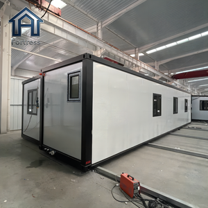 Casa Container Espandibile a Doppia Ala <span class=keywords><strong>da</strong></span> 20-40 Piedi, 1-4 Camere <span class=keywords><strong>da</strong></span> Letto, con Soggiorno, Cucina e Bagno - Product Image 2