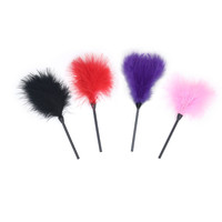 BDSM fouet produits sexuels jeu d'esclave flirter fessée pagaie chatouillement fétiche érotique sexuel plume tickler pour couple jouet adulte