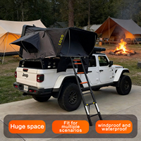 Tente de camping à ouverture rapide, tente de toit rigide portable pour voiture, 4 personnes, toile imperméable, quatre saisons, double couche, camping tout-terrain