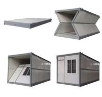 Casa Contenedor Plegable Estándar con 5 Años de Garantía, Paquete Plano, Plegable, de Ensamblaje Rápido, Portátil, Modular, Prefabricada, para Uso en Hoteles