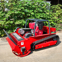 Venta directa de fábrica Tipo de cadena Control remoto Robot Cortacésped Carrete de control inalámbrico Cortacésped Tractor