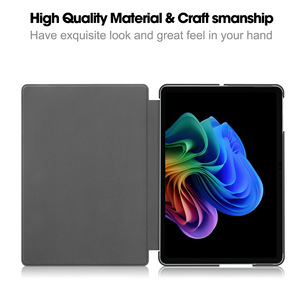 Pour <span class=keywords><strong>Microsoft</strong></span> Surface Pro 12 Case, Business PU Leather Folio Stand Hard PC Shell Housse de protection pour Surface Pro 12 12.0 "2025 - Product Image 3
