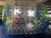 Cylindre gonflable Transparent boule de bulle d'eau humaine gonflable PVC rouleau flottant boule gonflable Zorbing boule marche
