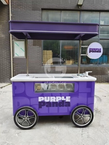 Mini-chariot mobile de vente de desserts glacés pour parcs et plages – Remorque alimentaire pour entreprise de restauration - Product Image 6