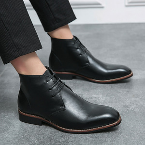 Zapatos de Hombre, Estilo Coreano, Punta Puntiaguda, Casuales, de Cuero, Estilo Británico, Botas de Cuero para Hombre, Novedad 2026 - Product Image 4