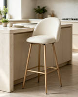Tabourets de bar modernes à dossier haut, ergonomiques, élégants, pour cuisine, bar à domicile, salle à manger, restaurant, appartement