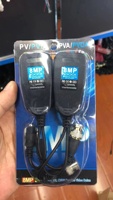 5MP 8MP CCTV 1 par de cable de red pasivo BNC/DC convertidor RJ45 vídeo coaxial analógico par trenzado conector de Balun de vídeo inalámbrico