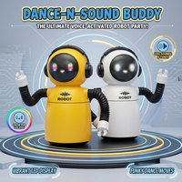 Juguete Robot de Dibujos Animados con Control por Voz Inteligente, Funciones Programables para Niños, Control Remoto/App, Funciona con Batería, Interactivo, STEM
