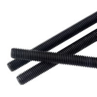 High Performance A193 B7/B7M Full Thread Carbon Steel Black Oxide M16 X 1 Grade 4.8 8.8 10.9 12.9 Threaded Stud Screw Rod
