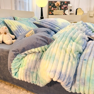 Lenzuola da letto, federe, copripiumino in peluche di peluche di coniglio <span class=keywords><strong>a</strong></span> pelo corto - Product Image 3