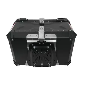 caja de 80 litros Suppliers-Estuche de almacenamiento de aluminio para motocicleta, estuche de equipaje de 80 litros