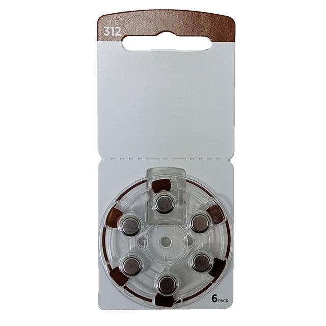 HAB-R-IM-312-6-MF Battery Products BATT ZINC AIR 1.45V COIN 11.6MM HAB-R-IM-312-6-MF