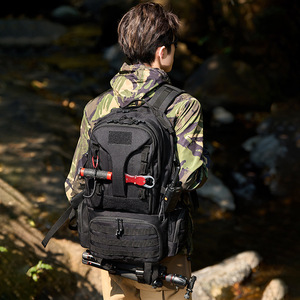 Masawei Tactical <b>Backpack</b> <b>Large</b> <b>Capacity</b> Molle System Outdoor Hiking Unisex Sports <b>Backpack</b> Black - Product Image 2