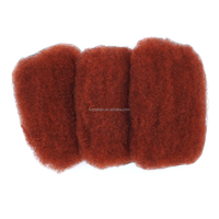 Cheveux Humains Vierge Kinky Afro KAMA 4CW Indian Remy en Vrac, 50g pour Dreadlocks, Tresses et Extensions