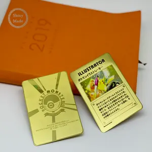 Atacado japonês pokemon cards holo-Y-3) (estrela patter) personalizado japonês cartão pokemon pikachu iluminador promo troféu cartão holo